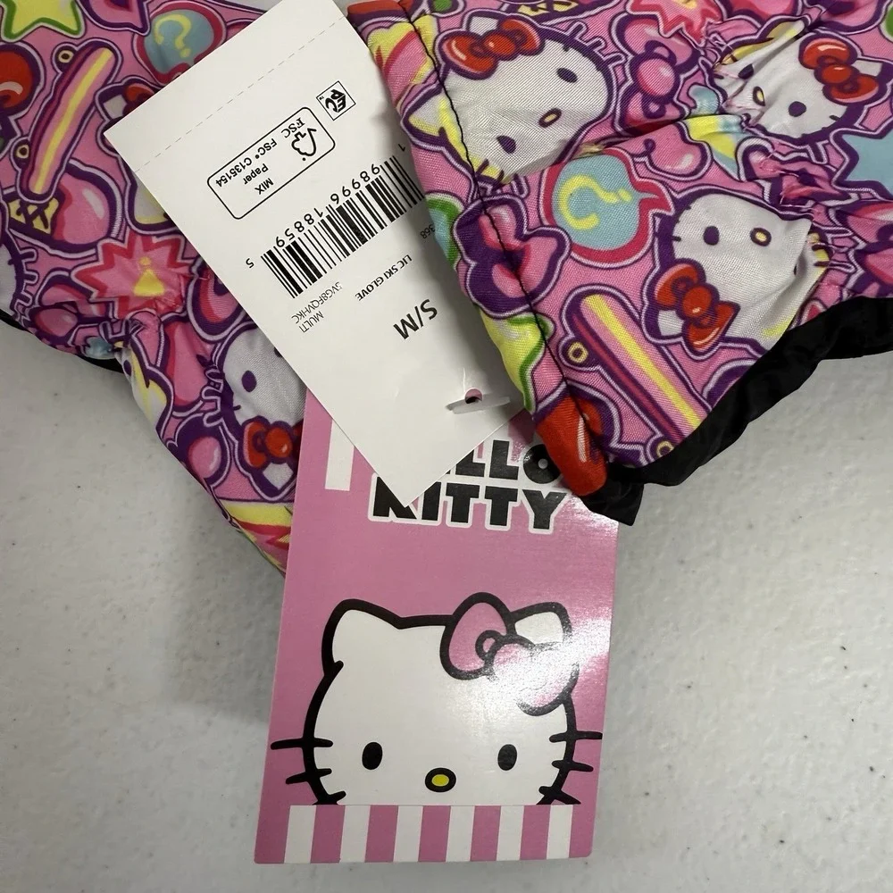 Hello Kitty Winter Gloves Girls Size S/M
